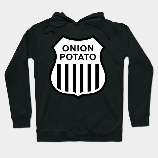 Onion Potato Railroad Hoodie by Whatever Forever